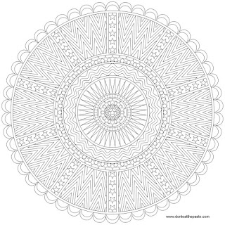 stars and stripes mandala to print and color- available in jpg and transparent PNG format
