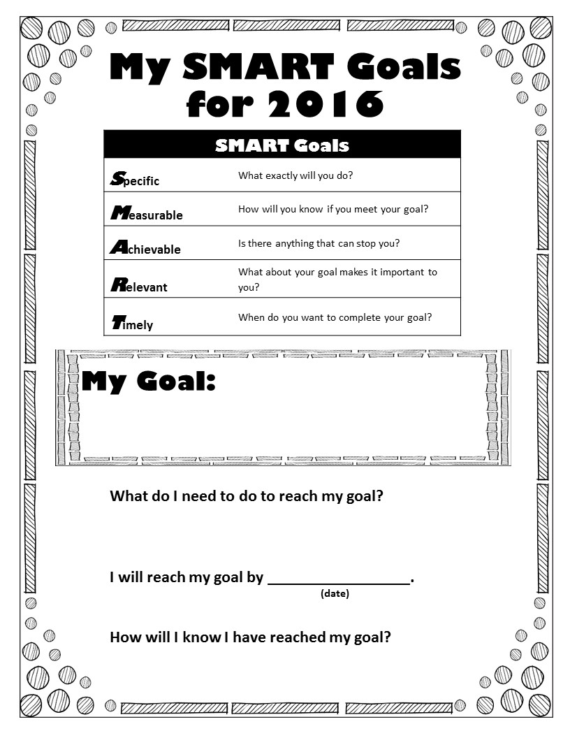 Goal Setting for Your Future--8th grade lessons - The Middle School