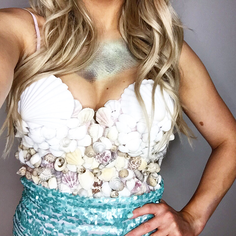 Inexpensive DIY Mermaid Costume A