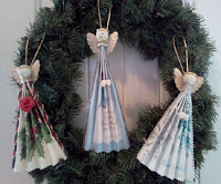 Angel fan ornaments