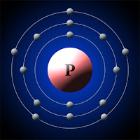 Fosfor atomu ve elektronları