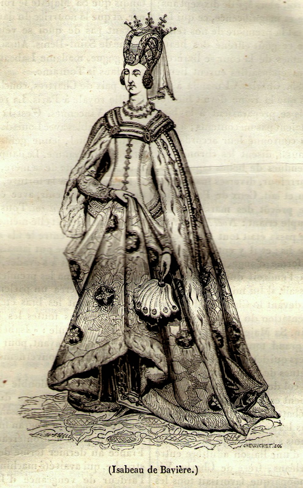 Chroniques du temps passé Isabeau de Bavière, reine de France.