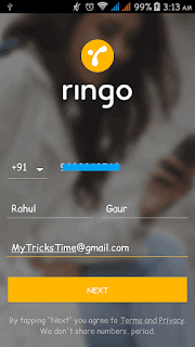 Ringo App - Download App and Get 50 Minutes Free Calling + Refer and Earn [Call Any Where in The World] 