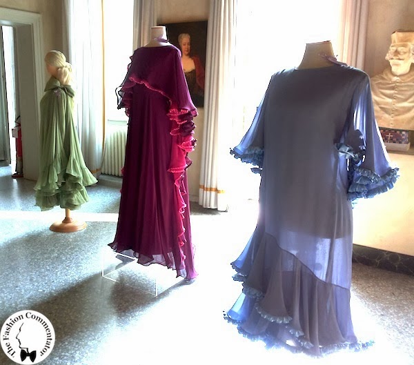 Valentina Cortese - Mostra Milano - Roberto Capucci dresses in the first room of the exhibition 