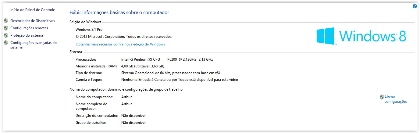 Como descobrir se meu computador suporta Windows 8 64 bits? Como descobrir se meu computador suporta Windows 8 64 bits?