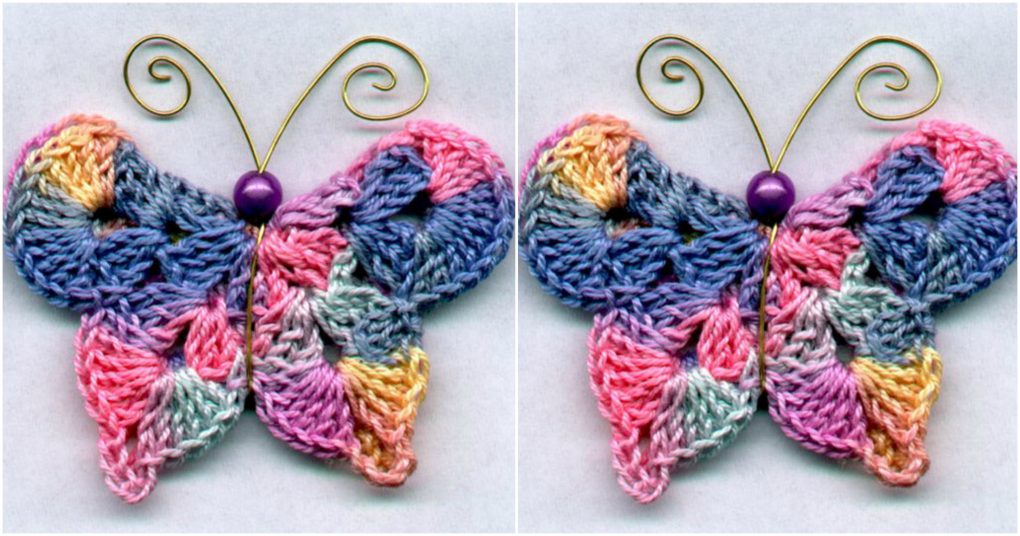 How to make crochet Butterfly with Pattern free ~ YARN CROCHET
