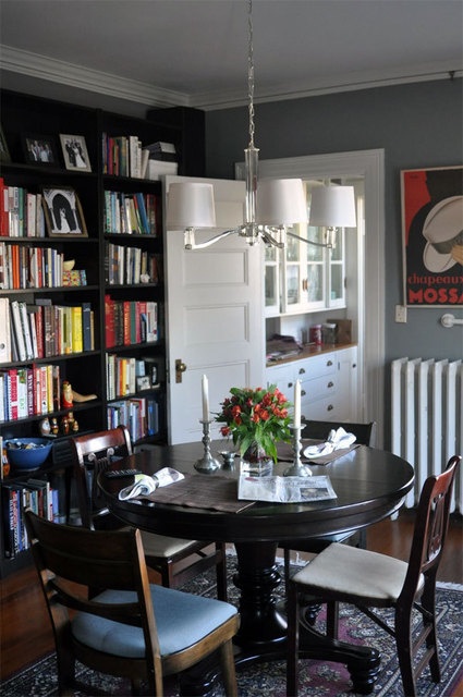 Eye For Design Dining Room Libraries, Small Dining Room Library Ideas