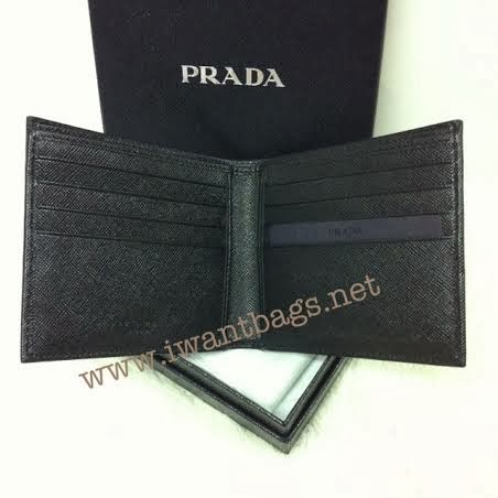 Prada 2M0513 Saffiano Men's Wallet in Black
