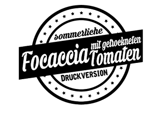 Rezept für frisch gebackenes Focaccia mit getrockneten Tomaten  |  titatoni.de
