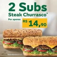 Nova Promoção Subway em Dobro Maio 2019 - Steak Churrasco