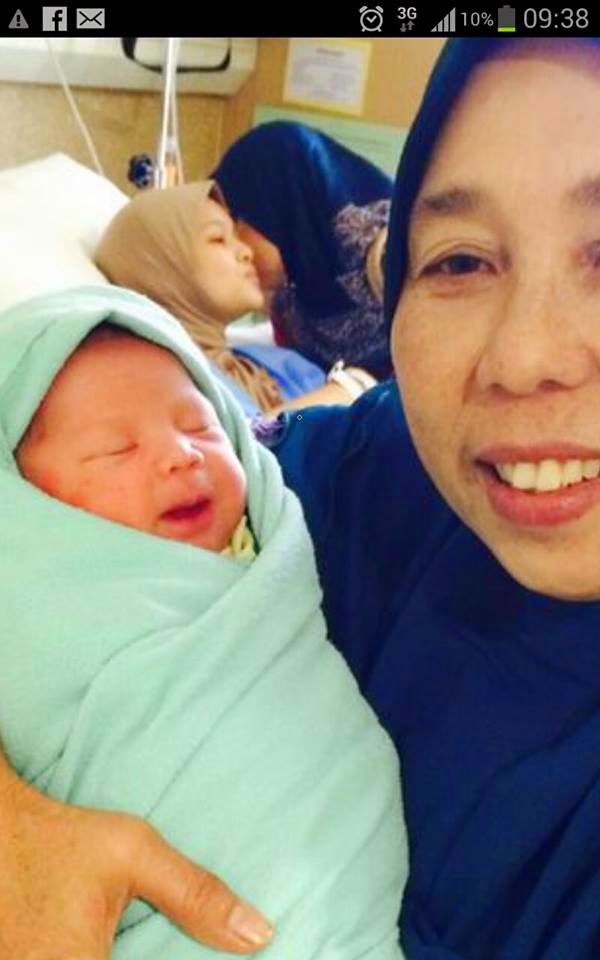 Isteri Saiful Nizam, Aida Gadis Melayu selamat melahirkan anak ~ Sumber