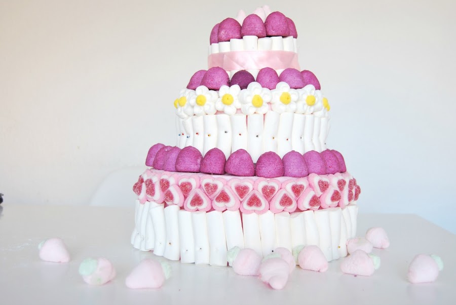Tutorial tarta de chuches para boda