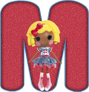 Abecedario Rojo Lalaloopsy. Red Alphabet Lalaloopsy.