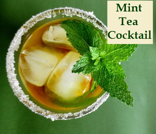 Poor and Gluten Free (with Oral Allergy Syndrome): Mint Tea Cocktail