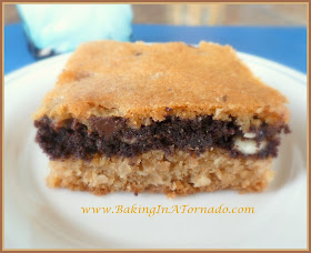 Triple Layer Cookie Bars | www.BakingInATornado.com | #recipe #bake