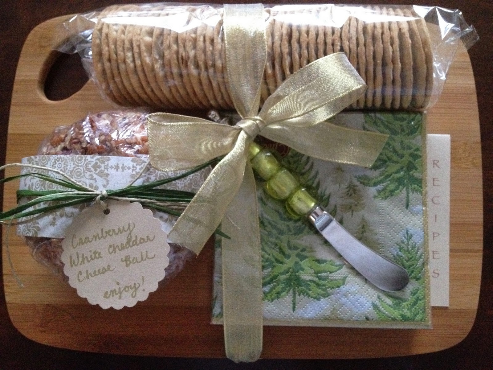 season cook Cranberry White Cheddar Cheese Ball (and how to gift it)