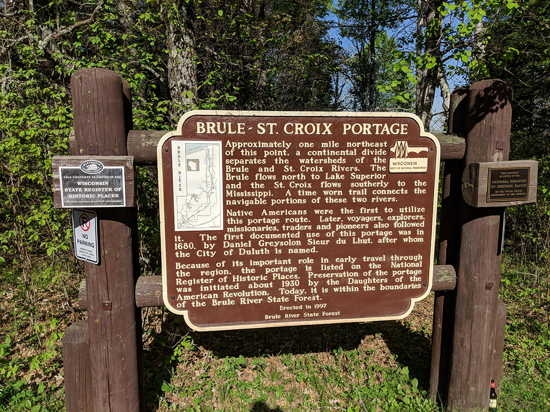 Wisconsin Historical Marker for the Historic Portage