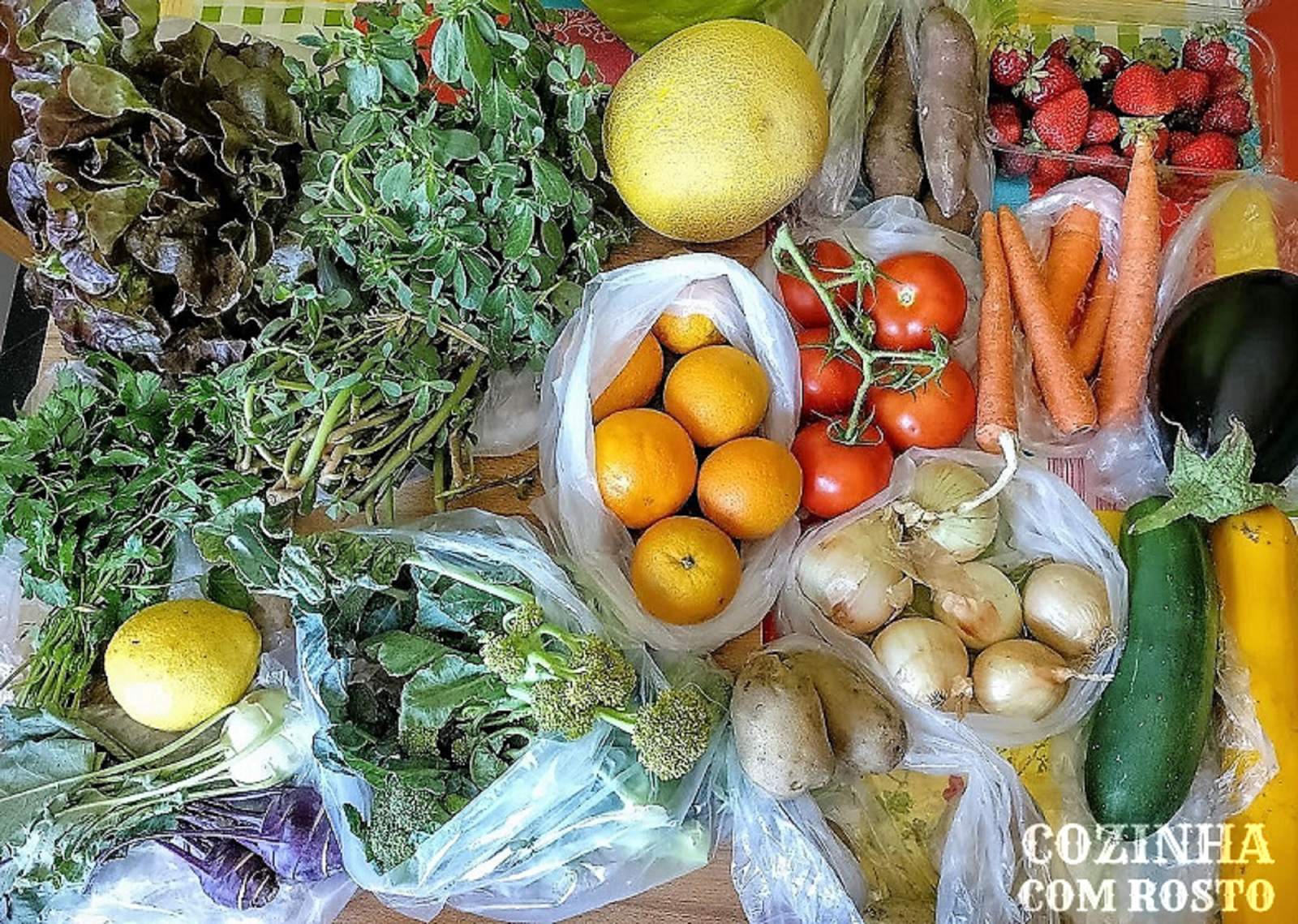 frutas e legumes biológicos