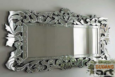  Kaca  Ayu Sebagai Artwork Ruang Venetian Wall Mirror 