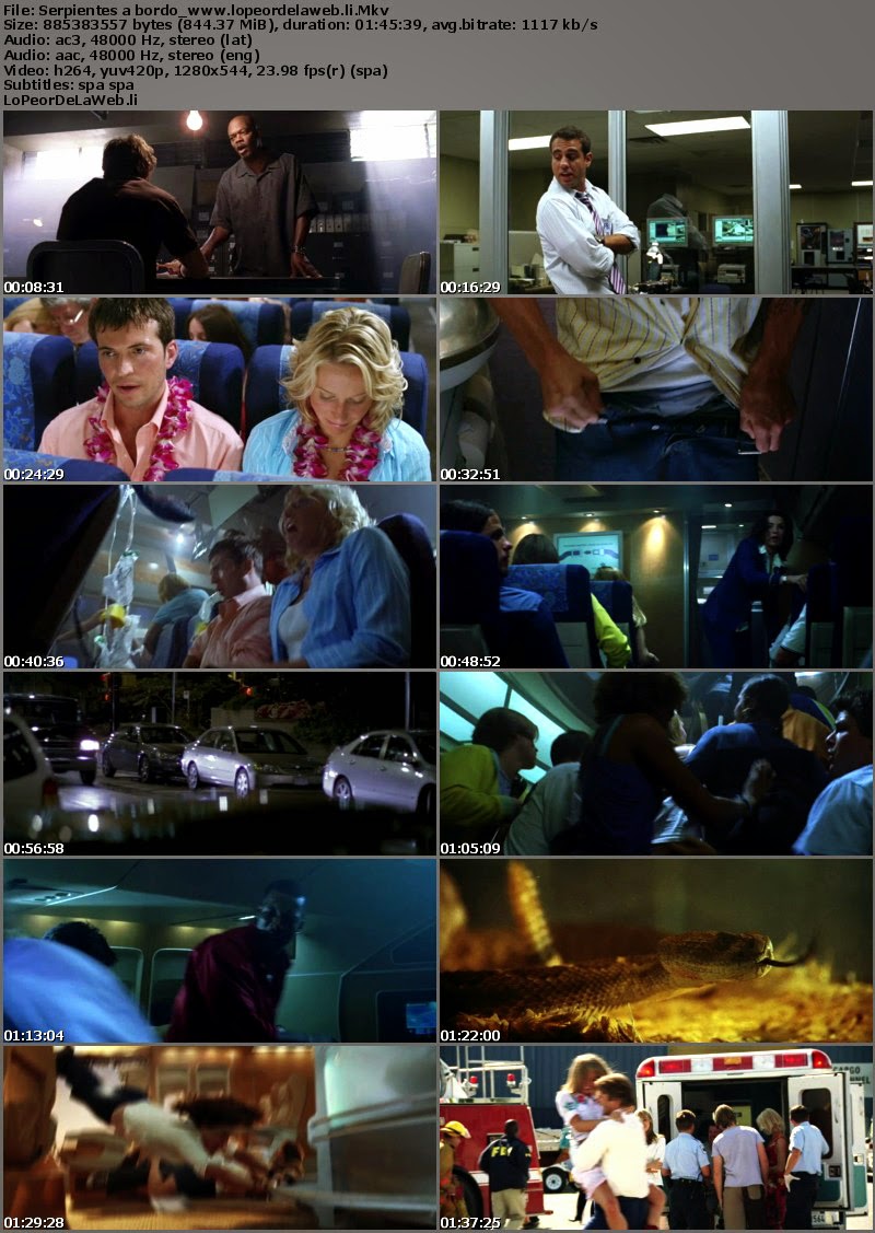 Serpientes a bordo (2006) BRRip 720p