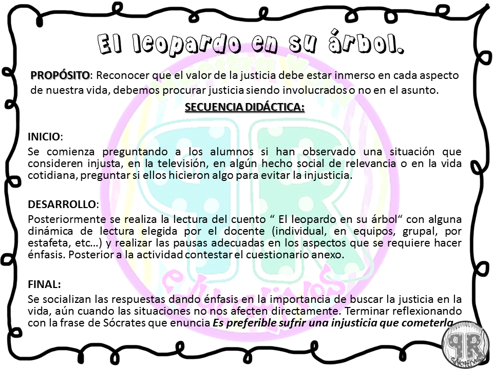 Proyectos educativos ¡Y más! Justicia, secuencias