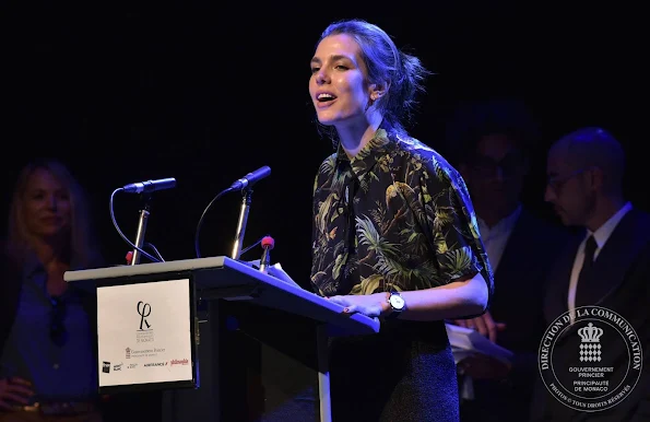 Princess Caroline of Hanover and Charlotte Casiraghi attended first award ceremony of the international symposium The Philosophical Encounters of Monaco - Les Rencontres Philosophiques de Monaco