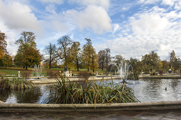 Hyde Park, London, fall, blog, post, photos, photography, park, jardin italien, italian garden,