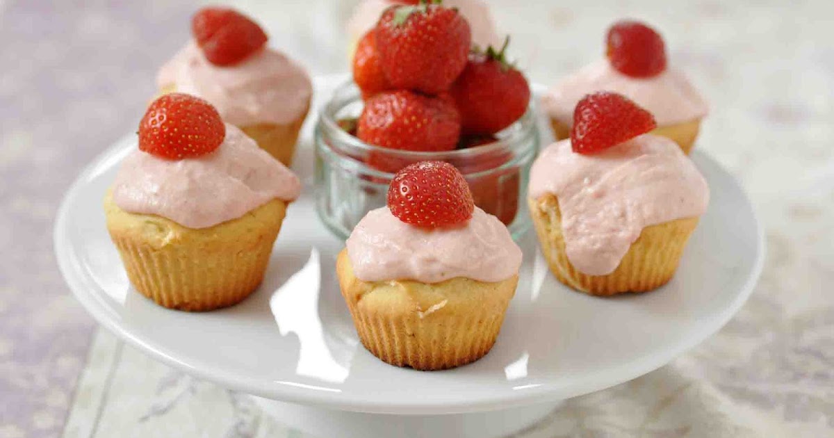 Bärenhunger: Erdbeer Cupcakes