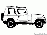 Mewarnai Gambar Mobil Jeep