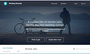Working Nomads curates the best digital jobs on the net