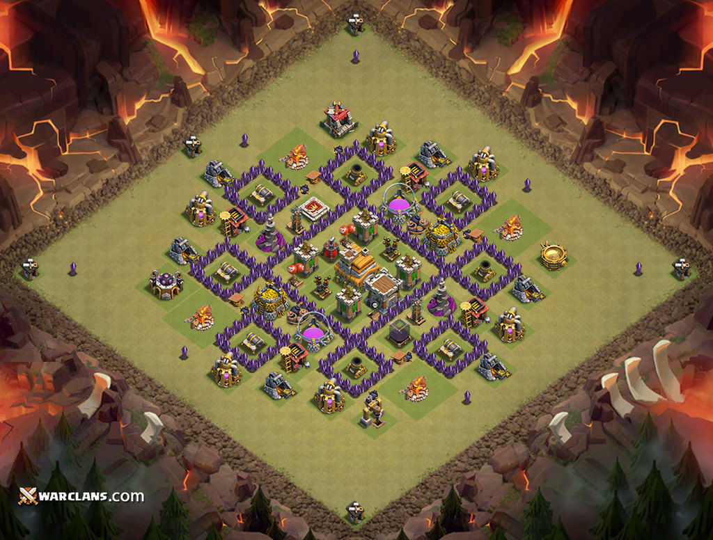Layout Yang Bagus Untuk Coc | war base th 7 clash of clans paling bagus jagat clash of Layout Yang Bagus Untuk Coc | war base th 7 clash of clans paling bagus jagat clash of