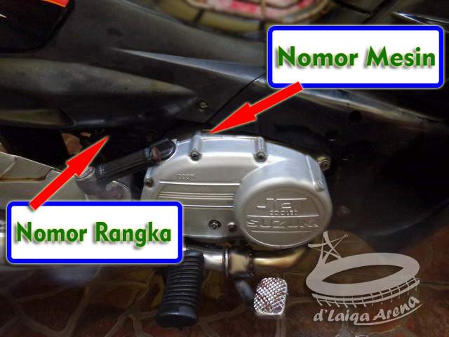 Suzuki Tornado GS - Nomor Rangka dan Nomor Mesin