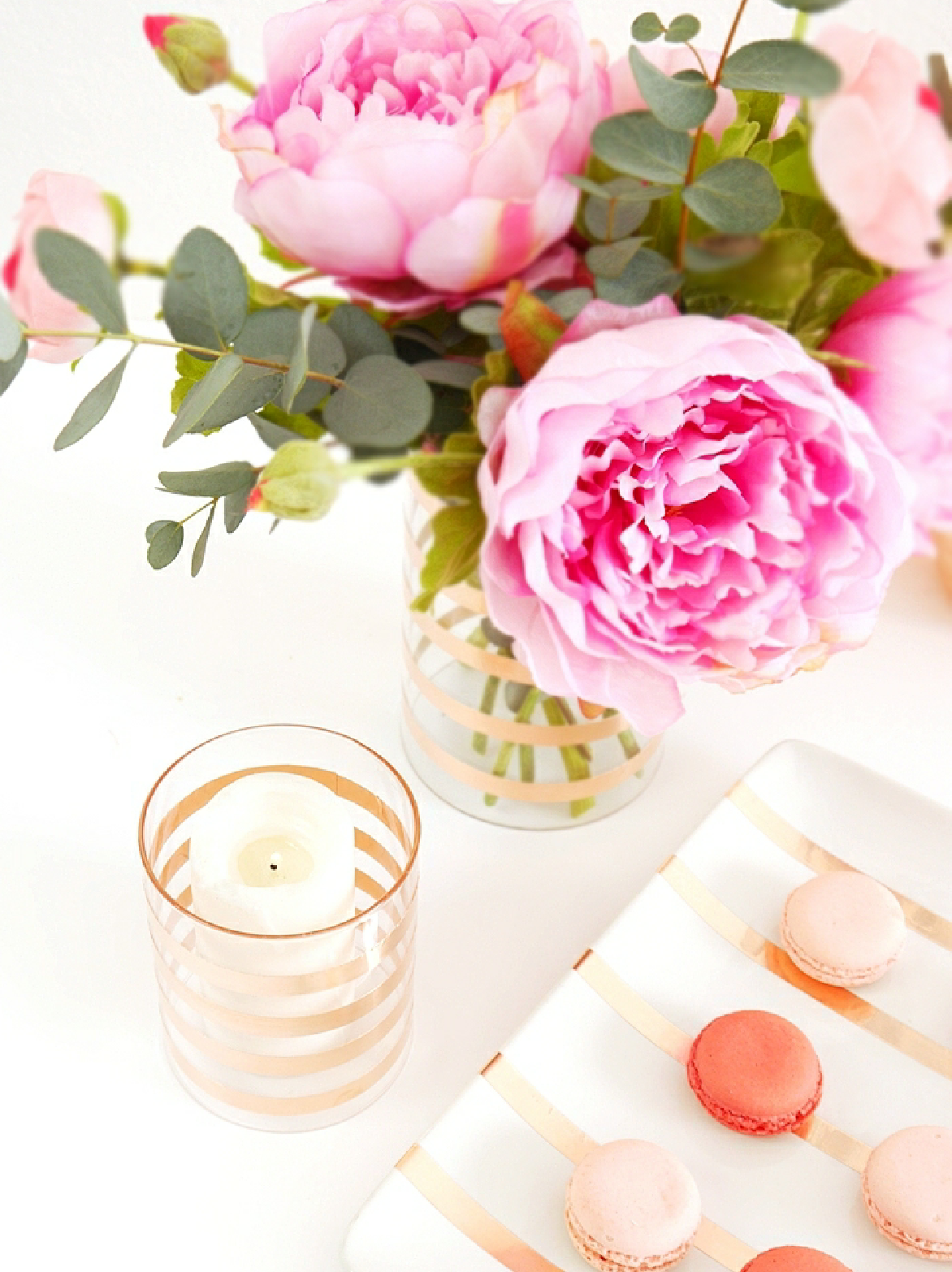 DIY Copper Foil Party Decor