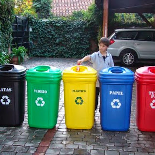 Identificar regular Pendiente ECOSASMARKET: Que desechos reciclar según color de los contenedores o  basureros de colores para reciclaje. Clasificación
