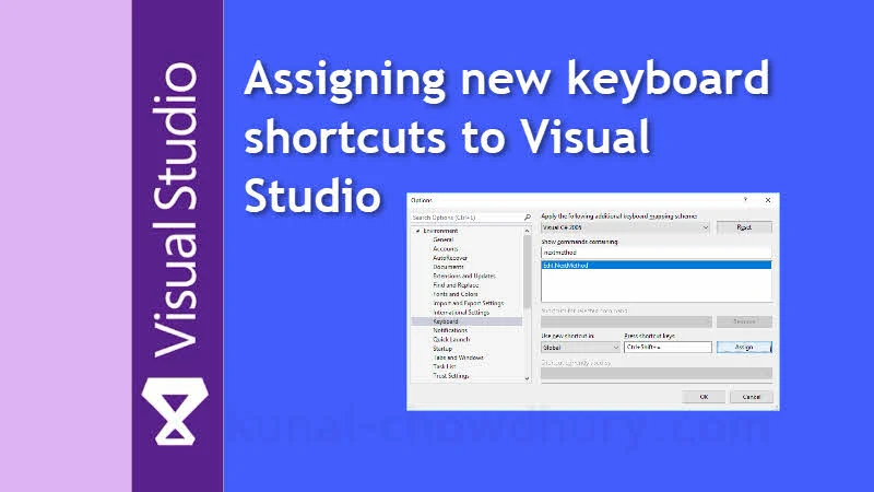 Visual Studio Productivity Tips: Assigning keyboard shortcuts to Visual Studio commands