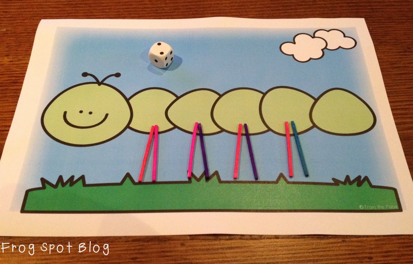 Caterpillar Number Game Freebie From the Pond