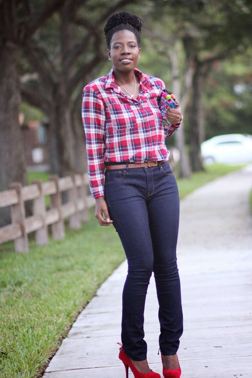 Kreyola's Journeys: What I Wore: It Is Just A Little Plaid