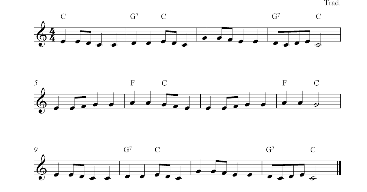 Free Printable Sheet Music Go Tell Aunt Rhody Free Soprano Recorder Sheet Music Notes