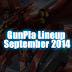 GunPla Lineup September 2014