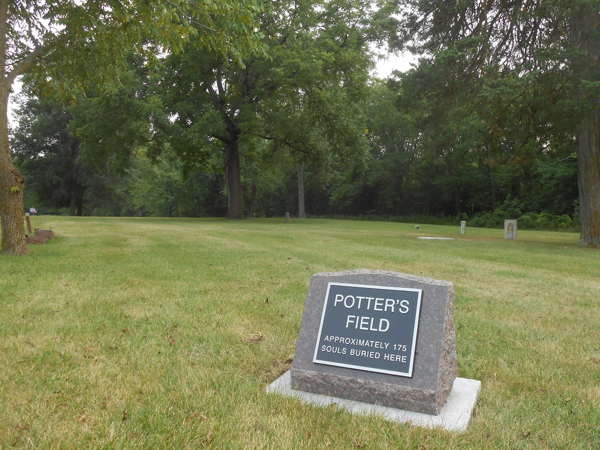 The Lucas Countyan A marker for Potter's Field
