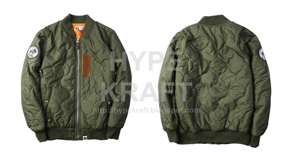 HYPEKRAFT: AAPE By A Bathing Ape 2012 F/W Quilted Blouson (Pre-Order)