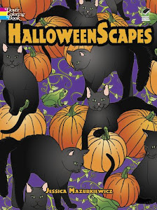 HalloweenScapes (Dover Holiday Coloring Book)