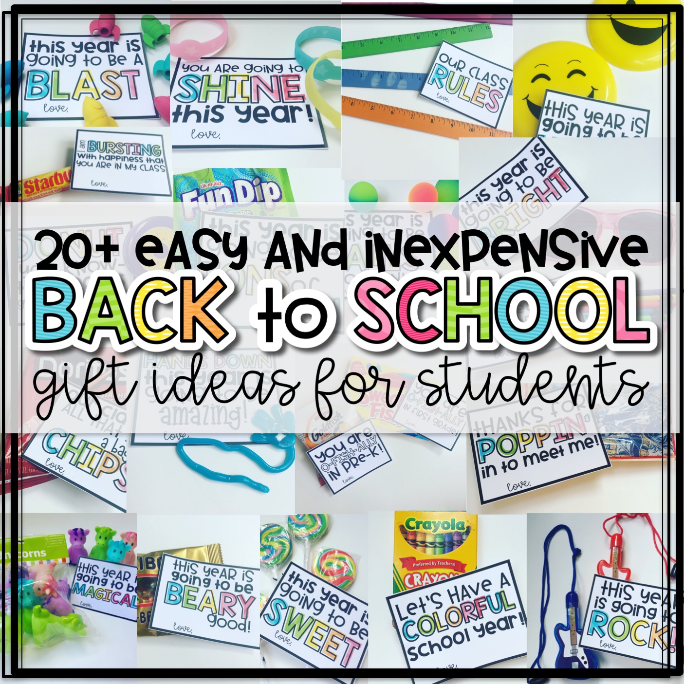10 Free End of the Year Student Gift Tags | Sara J Creations