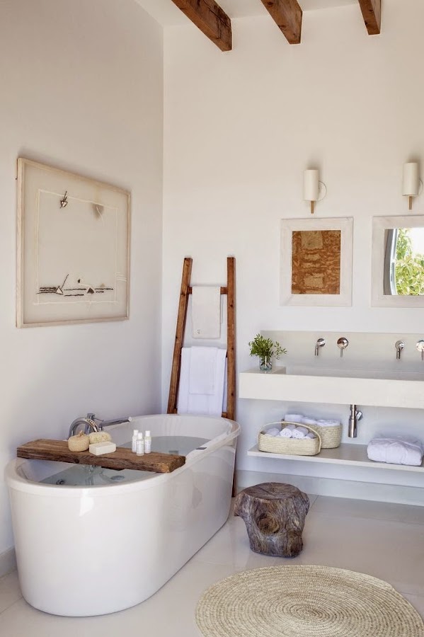 Cómo decorar un baño con estilo natural?