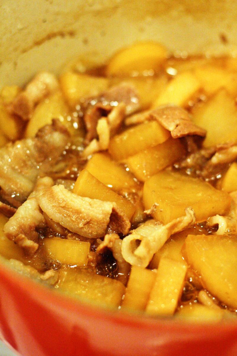 Perfectly imperfect Daikon Radish and Pork Belly Stew