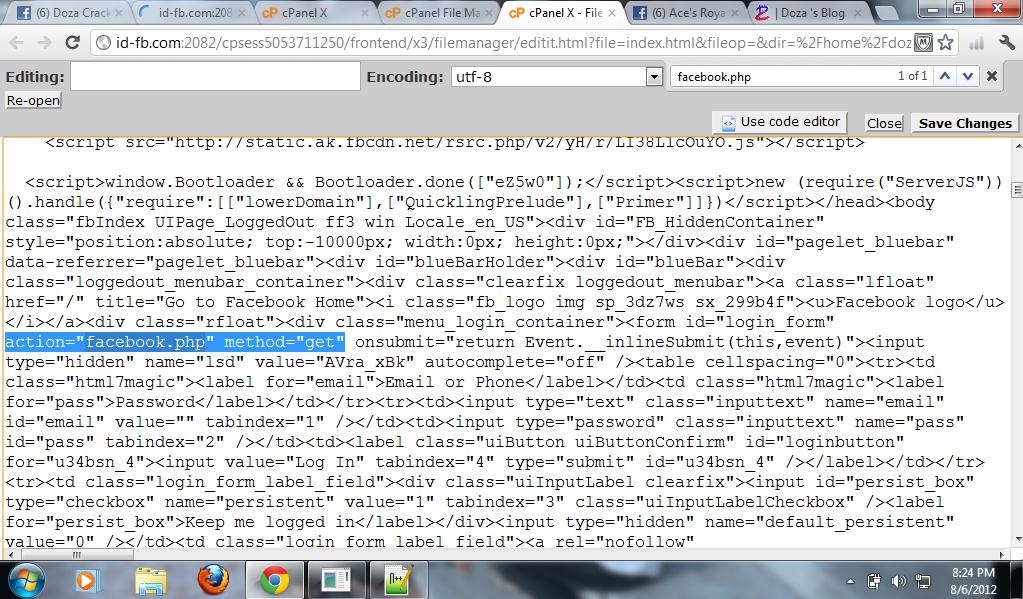 Kode Html Buat Hack Fb