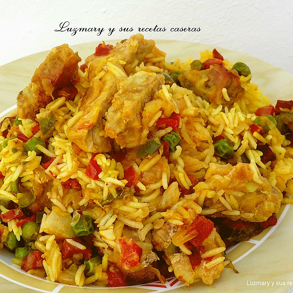 Luzmary y sus recetas caseras ARROZ BASMATI CON SECRETO DE CERDO AL HORNO