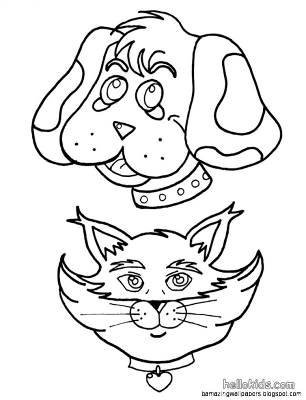 Dog And Cat Pictures To Color