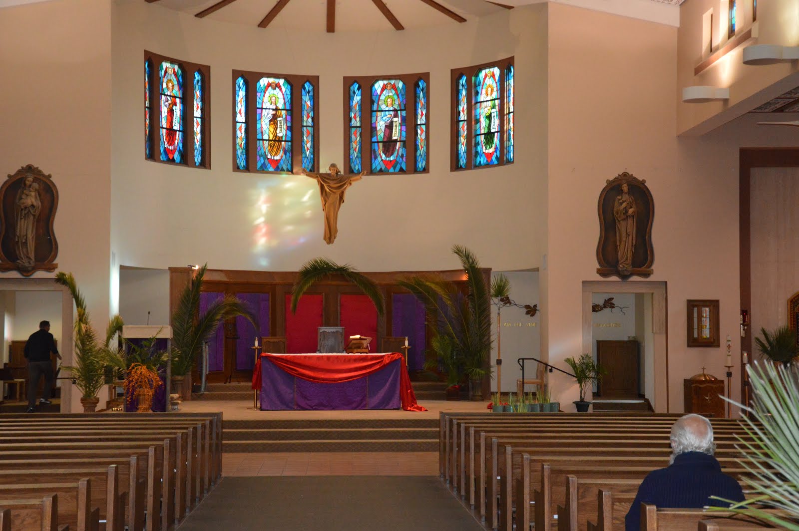 Father David Jenuwine Palm Sunday St. Apollinaris Church