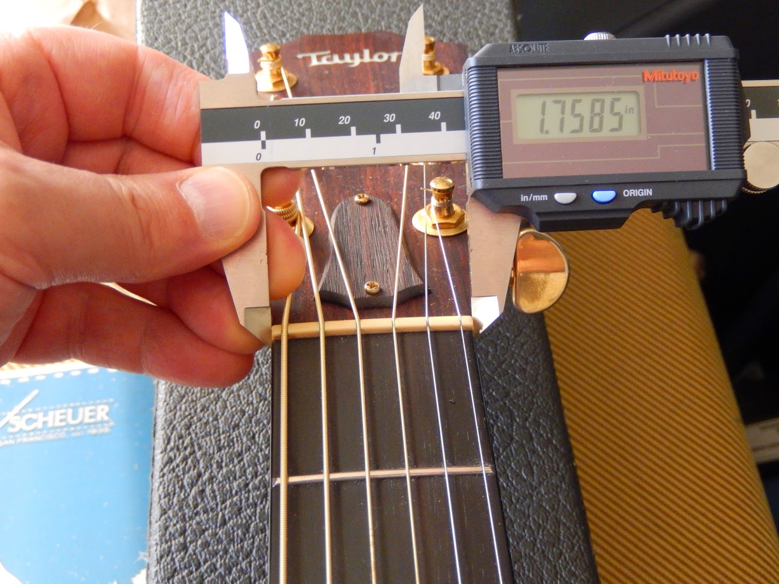 Guitar Nut Width Chart